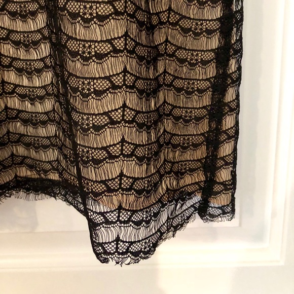 J CREW Black Lace Overlay Short Sleeve Shirt - Picture 4 of 6